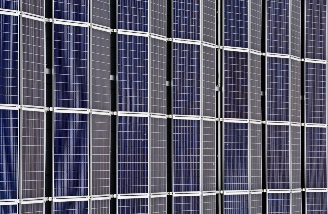 Rooftop solar photovoltaic array